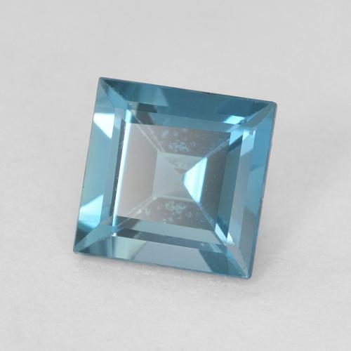 Topázio Londres Azul Natural 0.70ct, Quadrado, VVS