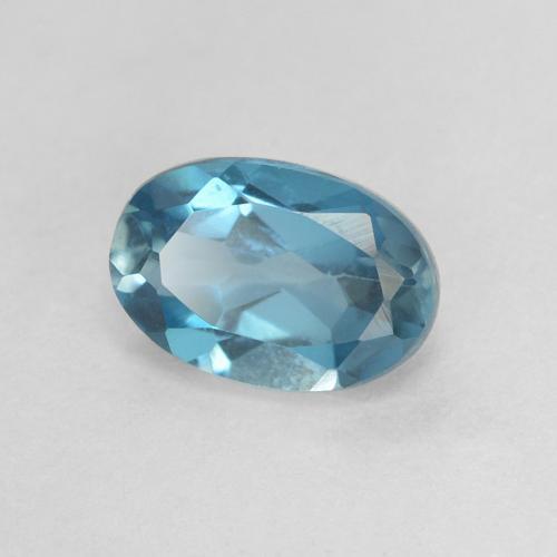 Topázio Londres Azul Natural 0.64ct, oval, VVS