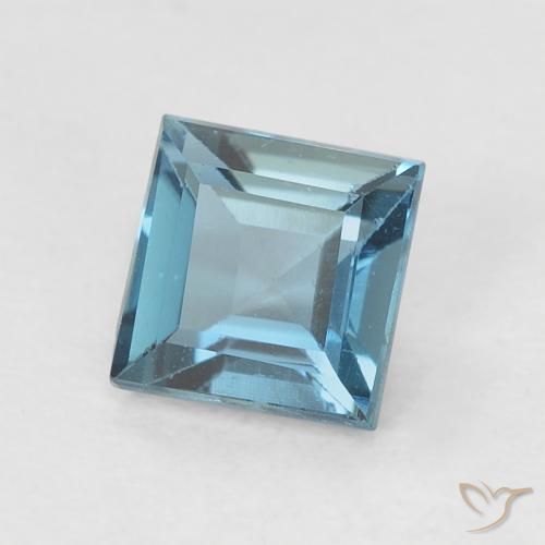 Topázio Londres Azul Natural 0.71ct, Quadrado, VVS-VS