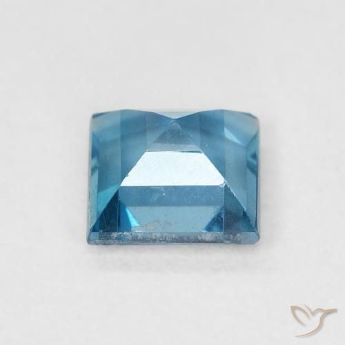 Topázio Londres Azul Natural 0.64ct, Quadrado, VVS