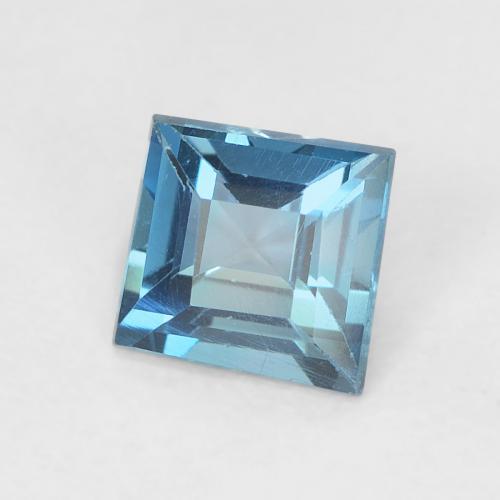 Topázio Londres Azul Natural 0.65ct, Quadrado, VVS