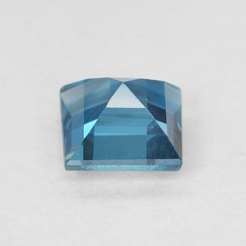 Topázio Londres Azul Natural 0.65ct, Quadrado, VVS