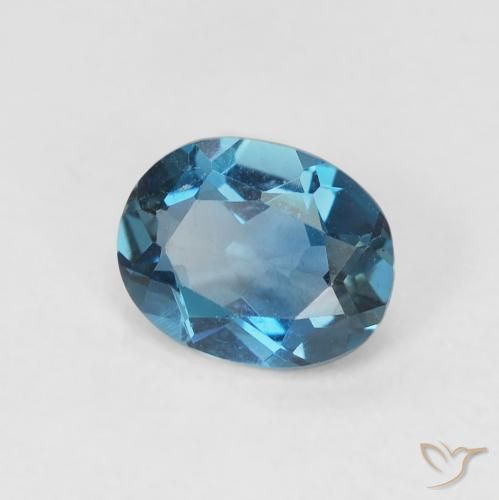 Topázio Londres Azul Natural 0.73ct, oval, VVS