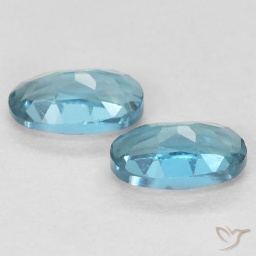 Pedras preciosas de Topázio Londres Azul natural de 0.60 ct, oval, VVS-VS