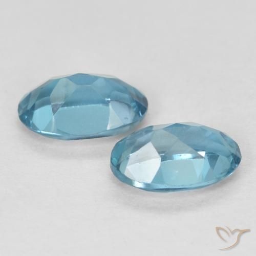 Pedras preciosas de Topázio Londres Azul natural de 1.11 ct, oval, VS