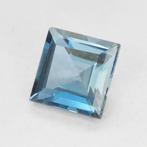 Topázio Londres Azul Natural 0.81ct, Quadrado, VVS-VS