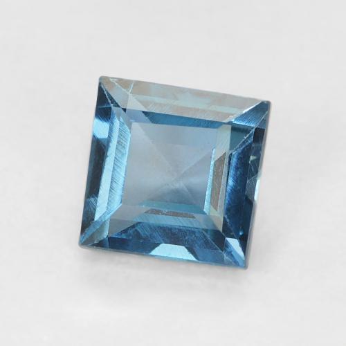 Topázio Londres Azul Natural 0.82ct, Quadrado, VVS-VS