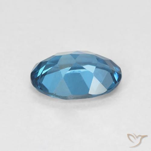 Topázio Londres Azul Natural 0.80ct, oval, VVS-VS