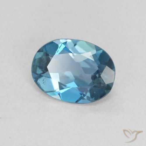 Topázio Londres Azul Natural 0.74ct, oval, VVS-VS