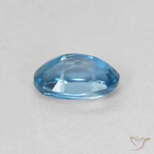 Topázio Londres Azul Natural 0.60ct, oval, VVS-VS
