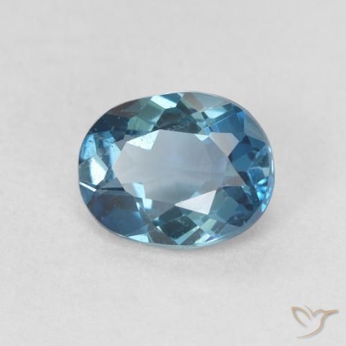 Topázio Londres Azul Natural 0.81ct, Corte Oval, VS