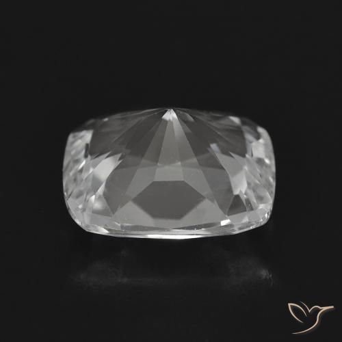 Topázio Branco claro Natural 3.81ct, Almofada, VVS-VS