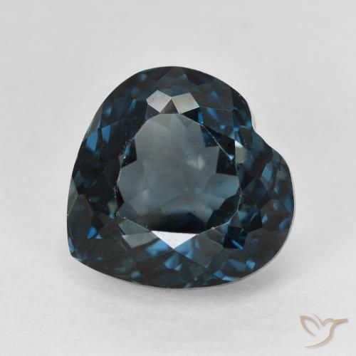 7.59ct Natural Londres Azul Topázio, Coração, VVS