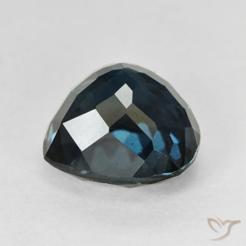 Topázio Londres Azul Natural 7.59ct, Coração, VVS