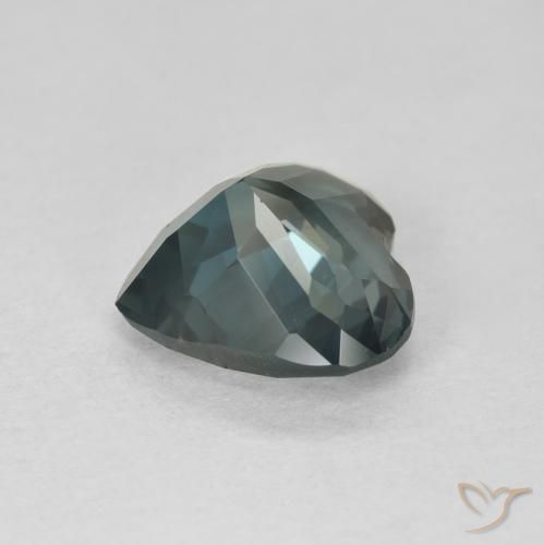 Topázio Londres Azul Natural 3.79ct, Coração, VVS