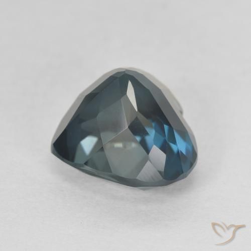 Topázio Londres Azul Natural 4.36ct, Coração, VVS-VS