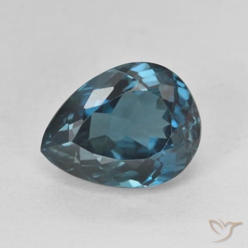5.89ct Natural Londres Azul Topázio, Formato de pêra, VVS-VS