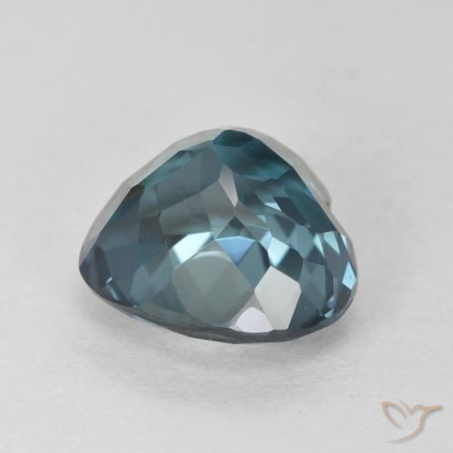Topázio Londres Azul Natural 4.70ct, Coração, VVS-VS