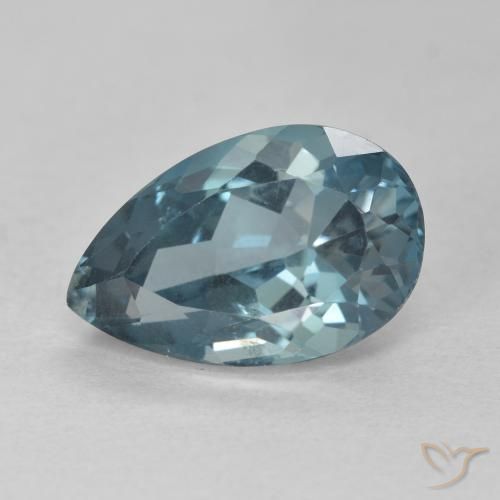 4.59ct Natural Londres Azul Topázio, Formato de pêra, VVS-VS
