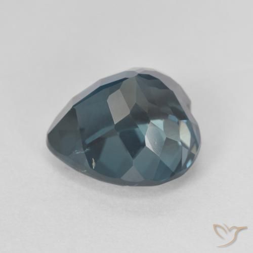 Topázio Londres Azul Natural 4.55ct, Coração, VVS-VS