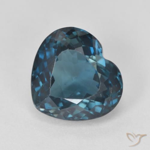4.73ct Natural Londres Azul Topázio, Coração, VVS-VS