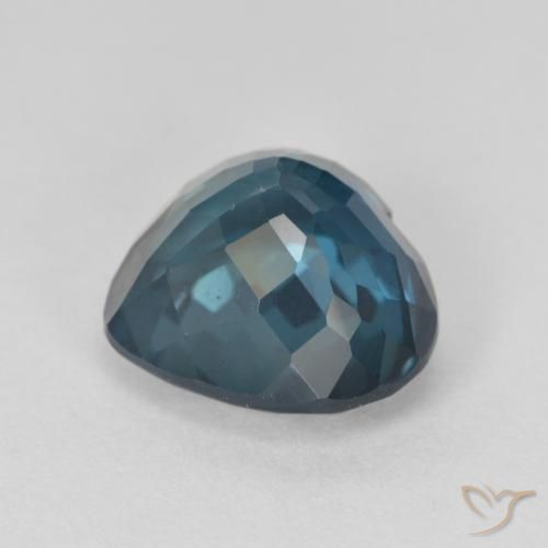 Topázio Londres Azul Natural 4.73ct, Coração, VVS-VS