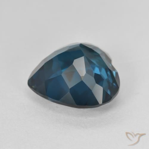 Topázio Londres Azul Natural 4.69ct, Coração, VVS