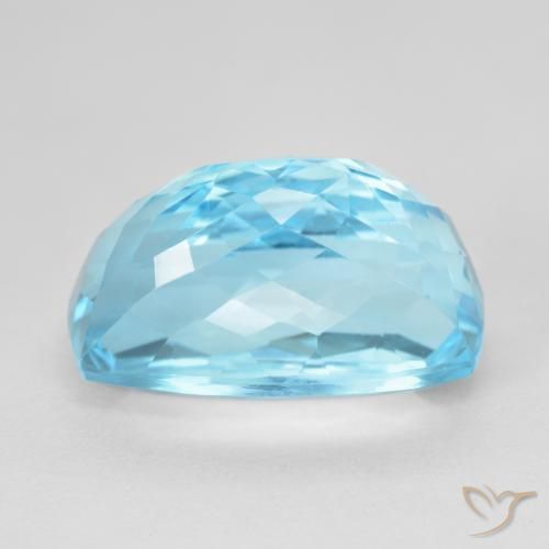 Topázio Azul Suíço Natural 14.65ct, Almofada, VVS