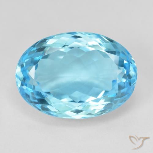 14.91ct Natural Azul Suíço Topázio, oval, VVS