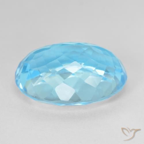 Topázio Azul Suíço Natural 14.91ct, oval, VVS