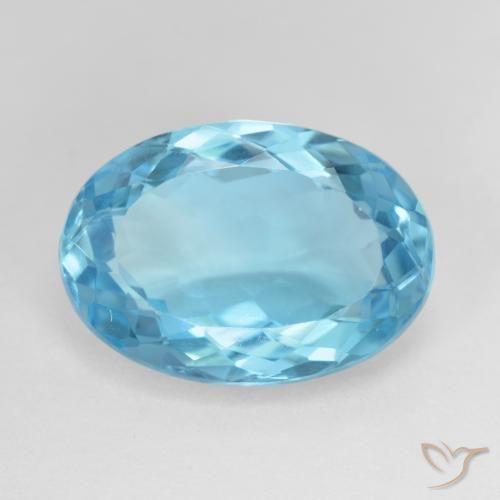 10.59ct Natural Azul Suíço Topázio, oval, VVS