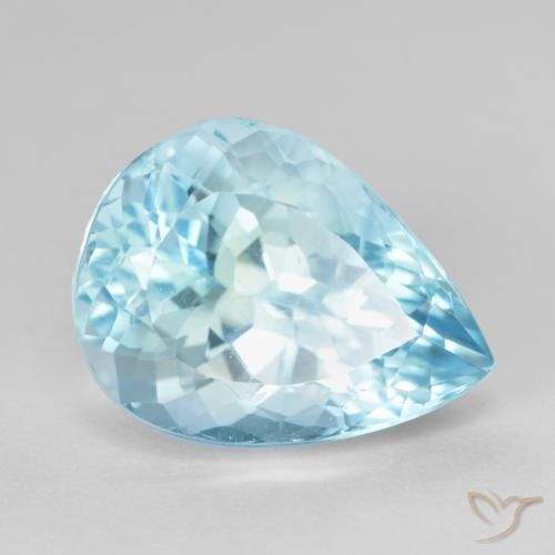 Topázio Céu azul Natural 14.20ct, Formato de pêra, VS