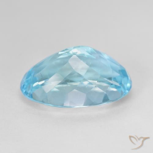 Topázio Céu azul Natural 13.40ct, oval, VS