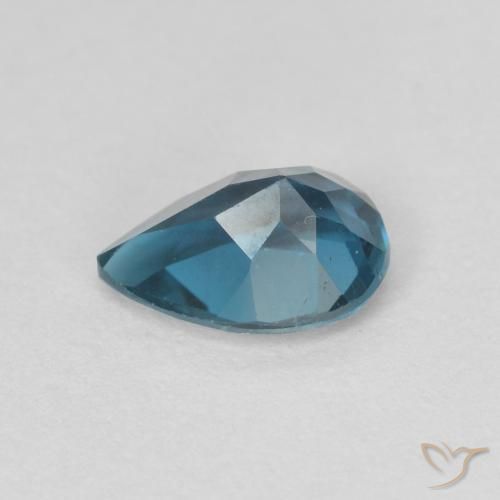 Topázio Londres Azul Natural 0.80ct, Formato de pêra, VVS-VS