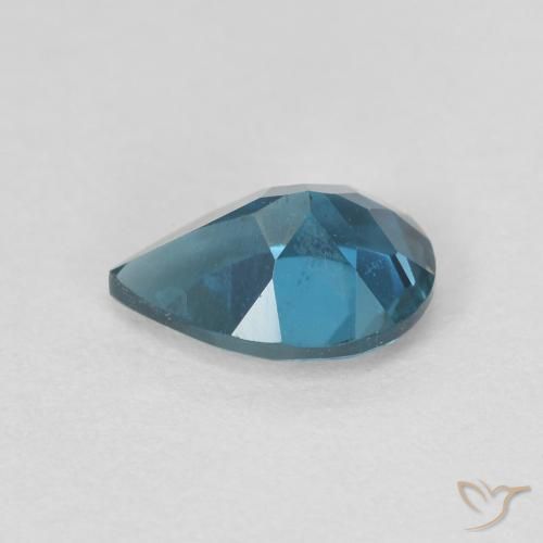 Topázio Londres Azul Natural 0.80ct, Formato de pêra, VVS-VS