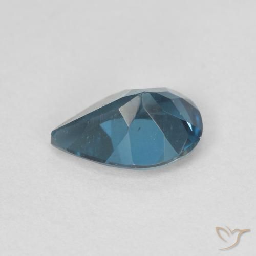 Topázio Londres Azul Natural 0.78ct, Formato de pêra, VVS-VS