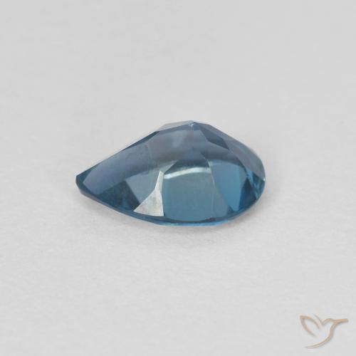 Topázio Londres Azul Natural 0.80ct, Formato de pêra, VVS-VS