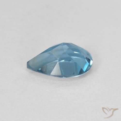 Topázio Londres Azul Natural 0.87ct, Formato de pêra, VS