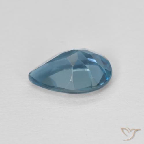 Topázio Londres Azul Natural 0.82ct, Formato de pêra, VVS