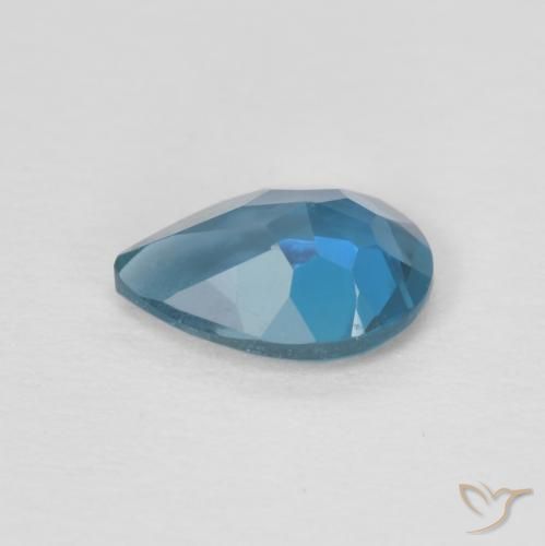 Topázio Londres Azul Natural 0.74ct, Formato de pêra, VVS