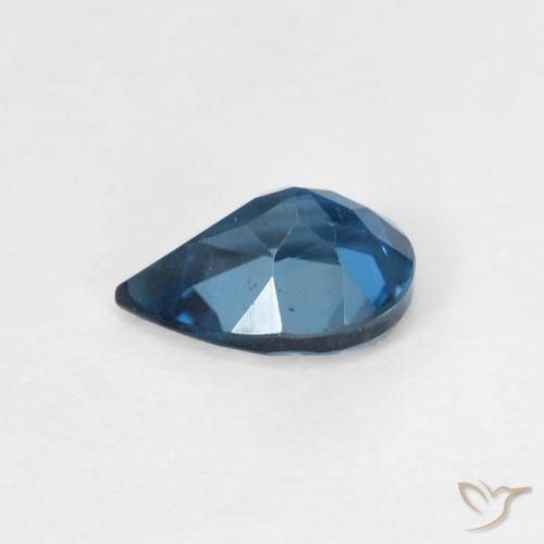 Topázio Londres Azul Natural 0.77ct, Formato de pêra, VS
