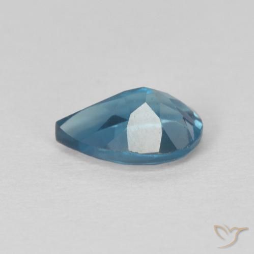Topázio Londres Azul Natural 0.81ct, Formato de pêra, VS