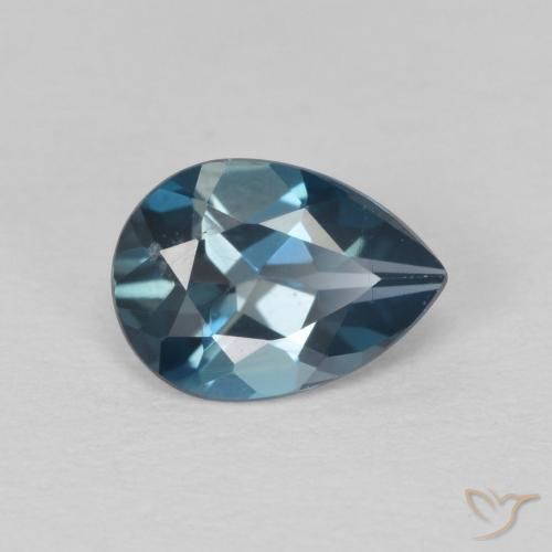 Topázio Londres Azul Natural 0.83ct, Formato de pêra, VS