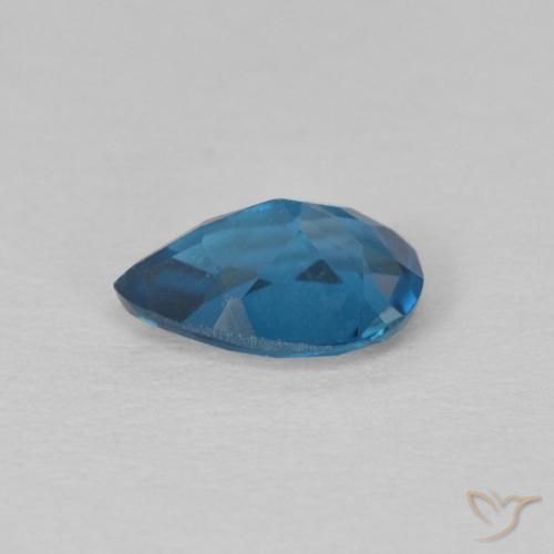 Topázio Londres Azul Natural 0.65ct, Formato de pêra, VS