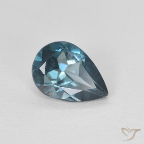 0.83ct Natural Londres Azul Topázio, Formato de pêra, VVS
