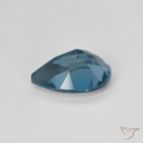Topázio Londres Azul Natural 0.85ct, Formato de pêra, VVS