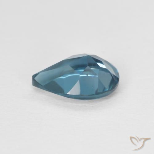 Topázio Londres Azul Natural 0.85ct, Formato de pêra, VVS
