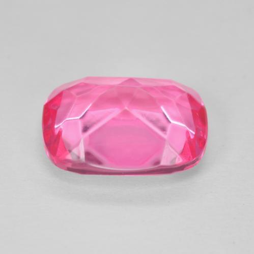 Topázio Magenta Profundo Natural 6.31ct, Almofada, VVS