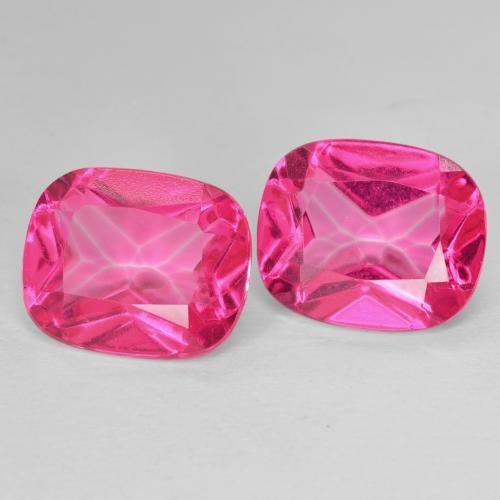 Pedras preciosas de Topázio rosa médio natural de 12.49 ct, Almofada, VVS