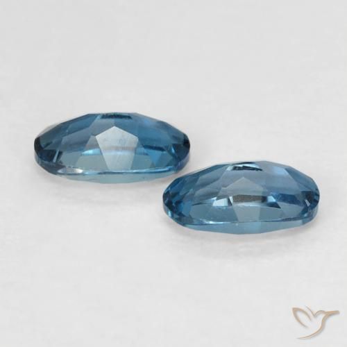 Pedras preciosas de Topázio Londres Azul natural de 0.59 ct, oval, VVS